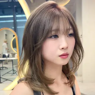 ミディアム カラー 🎀𝑆𝐴𝑅𝐴 /レイヤーカット🎀のヘアスタイル
