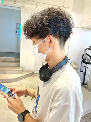 ショート パーマ メンズ 🇰🇷カルマパーマ kaito🇰🇷のヘアスタイル