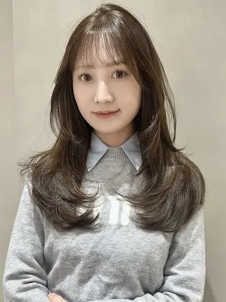 ロング カラー 🫧レイヤーカット /髪質改善🫧白石輝のヘアスタイル