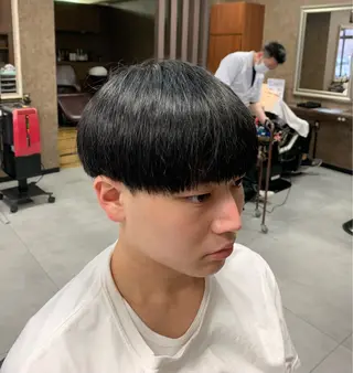 メンズ バーバーショップ涼桜新町店所属・田中大 パーマ/メンズカットのヘアスタイル