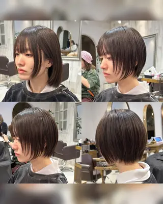 ショート 縮毛矯正/ショート/ レイヤー/畑中正敏のヘアスタイル