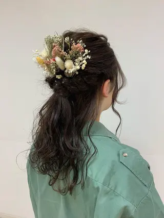 セミロング カラー ヘアアレンジ 【Sweep】おじま のぞみのヘアスタイル