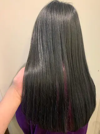 セミロング カラー 艶カラー/ハイトーン Anjuのヘアスタイル