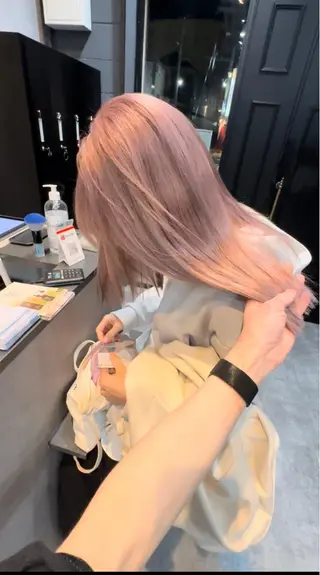 ミディアム 田中 聖也のヘアスタイル