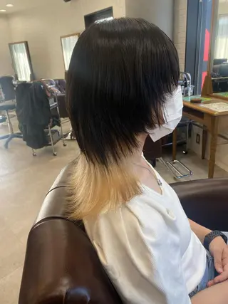 セミロング Rubik's茶屋町 MARINのヘアスタイル