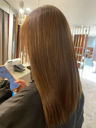 ロング カラー 関 真理菜のヘアスタイル