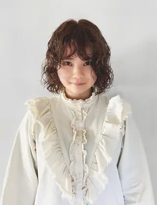 ショート パーマ レイヤー/パーマ /ウルフ/nabeのヘアスタイル