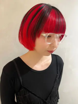 ショート カラー モリシゲ ヒカリ🦕🐬のヘアスタイル