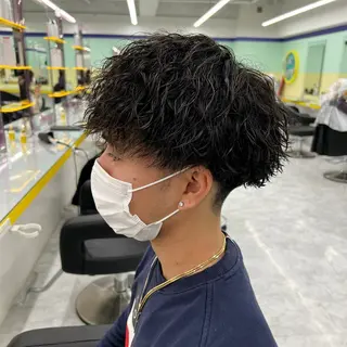 ショート カラー パーマ メンズ 韓国レイヤーカット /REIのヘアスタイル