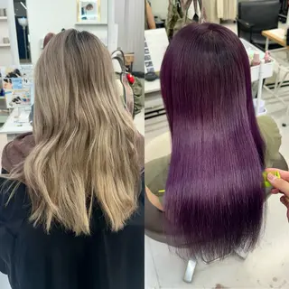 ロング 山崎結菜 🫧透明感カラーのヘアスタイル