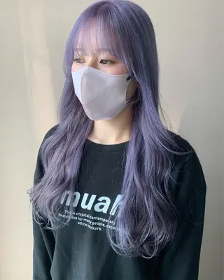 ロング カラー hub hair レイヤー/透明感のヘアスタイル