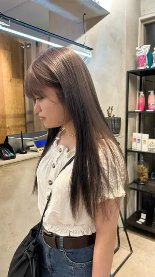 ロング カラー じゅわっと暖色カラー 🍊Moemiのヘアスタイル