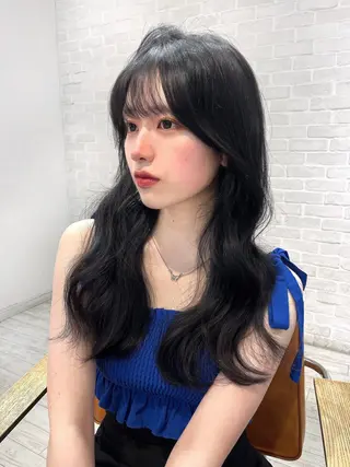 ロング カラー 【韓国ヘア×透明感 カラー】笹谷 莉未のヘアスタイル