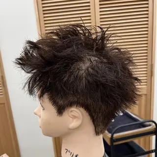 パーマ メンズ 🐋湊 ゆうき /ショートカット🫧のヘアスタイル