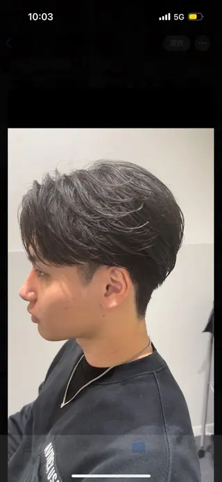 パーマ メンズ SALOWIN新宿三丁目所属・新宿/新宿三丁目 メンズハイライト梶原のヘアスタイル