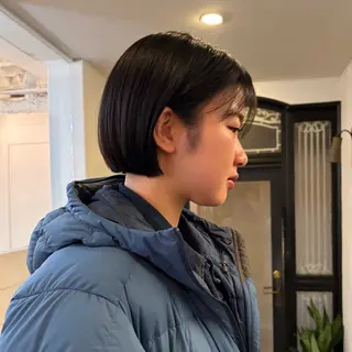 ショート レイヤー/ベージュ mikuのヘアスタイル