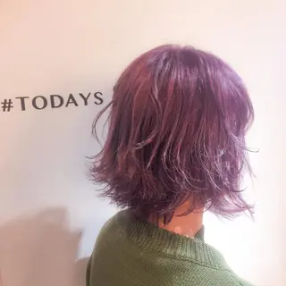 ミディアム ホワイト&レイヤーカ ットエクステ長畠俊輔のヘアスタイル