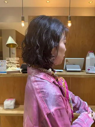 ショート パーマ ボブ/ショート 吉田竣のヘアスタイル