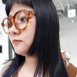 セミロング カラー ヘアアレンジ 🌐サトウ リョウ🌐のヘアスタイル