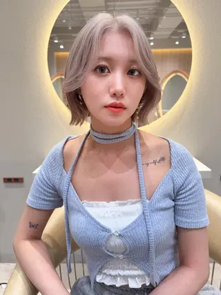 ショート カラー レイヤー❣️縮毛矯正 川村利幸のヘアスタイル