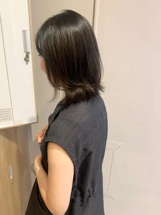 ミディアム LOREN＋透明感 オリーブhirokoのヘアスタイル