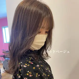 セミロング カラー 北九州美容室 🕊️わかな✂︎のヘアスタイル