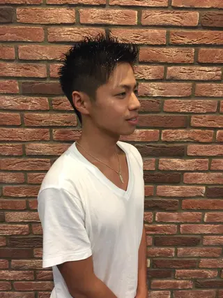 ショート パーマ グレイスフルバーバープラチナム六本木店所属・六本木メンズヘア 大橋勇貴のヘアスタイル