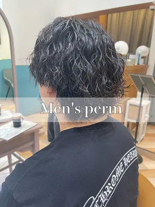 メンズ ボブ/ショート/艶髪 カラー/TOSHIのヘアスタイル