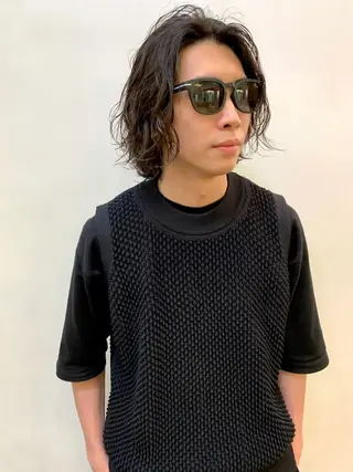 セミロング パーマ メンズ off所属・【モデルさん募集！】 ✂︎小林マキトのヘアスタイル