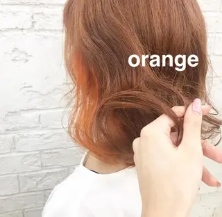 ミディアム カラー オリーブ/アッシュ やわらか透明感カラーのヘアスタイル