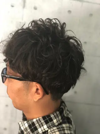 ショート パーマ メンズ 北脇 健治のヘアスタイル