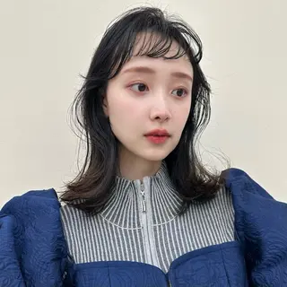 ミディアム カラー パーマ ヘアアレンジ ニシダヒカリ🌙 髪質改善×似合わせのヘアスタイル