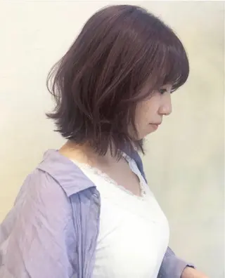 ミディアム カラー nakahara madokaのヘアスタイル