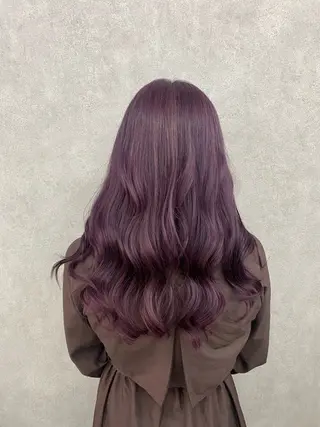 ロング 🩶西 雪乃/透明感 くすみカラー🫧のヘアスタイル