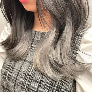 ミディアム カラー mihoko/ ニュアンスパーマのヘアスタイル