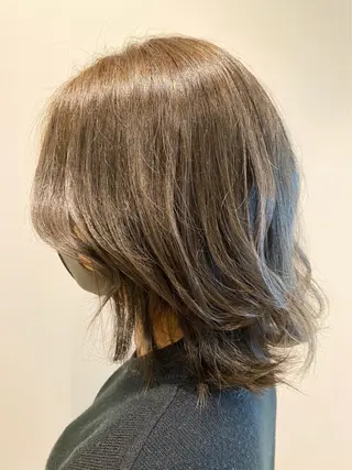 セミロング カラー 髪質改善✨ 風間里咲【西荻窪】のヘアスタイル