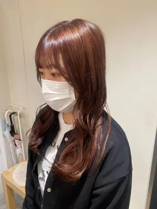 セミロング カラー ヘアアレンジ ボブ /ニュアンス/ satomi🧸💖のヘアスタイル