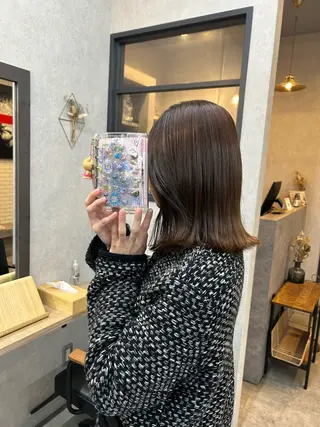ミディアム カラー いなみね はるきのヘアスタイル