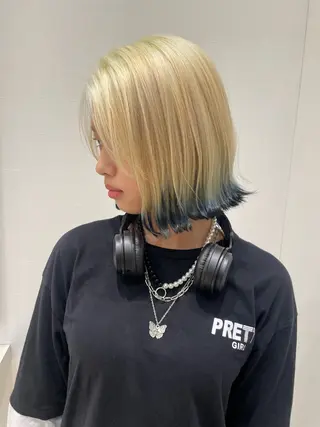 ミディアム カラー 薬院浄水通/ショート /ボブ/rukaのヘアスタイル