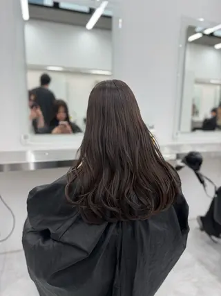 ロング カラー 透明感 カラーしゅうじのヘアスタイル