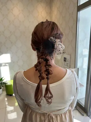 ヘアアレンジ 大口 楓のヘアスタイル