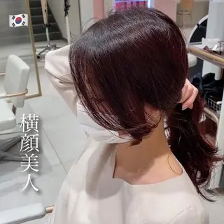 セミロング 韓国ヘア🇰🇷髪質 改善たけるのヘアスタイル