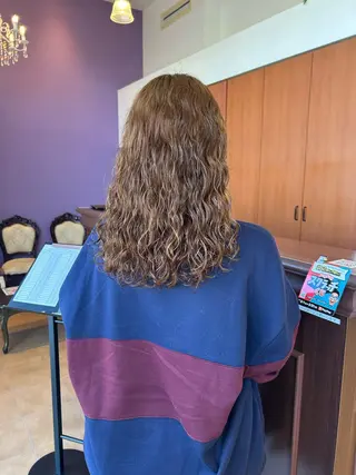 ロング パーマ 今中 紗英のヘアスタイル