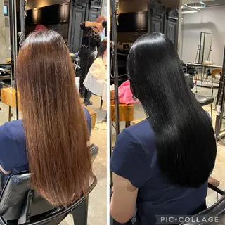ロング カラー ヘアアレンジ 透明感/艶髪矯正 🪐takushiのヘアスタイル