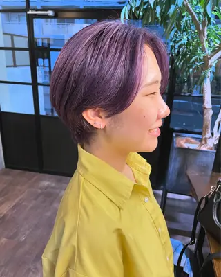 ショート カラー すみとも るなのヘアスタイル