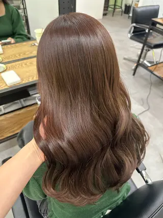 セミロング 大井 あんずのヘアスタイル