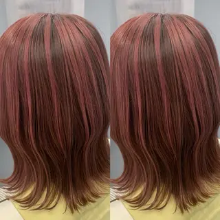 ミディアム ブリーチ無しカラー✨ 美鈴のヘアスタイル