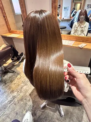 ロング カラー 店長✨️韓国ヘア✖️ 髪質改善カラー／純大のヘアスタイル