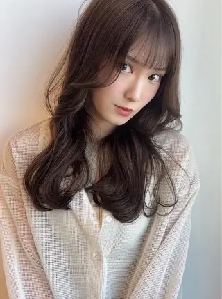 セミロング miri髪質改善 久留米/韓国のヘアスタイル