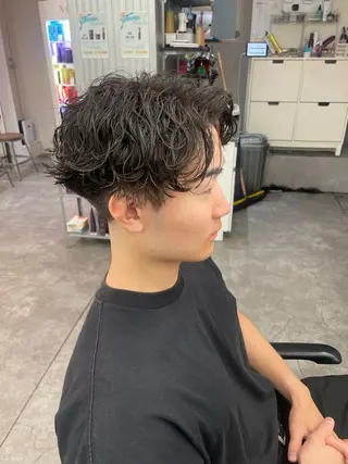 パーマ メンズ メンズ特化✨️ 韓国風パーマ🔥一八のヘアスタイル